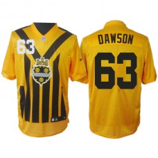 Pittsburgh Steelers #63 Dermontti Dawson Gold 1933s Throwback Elite Jersey