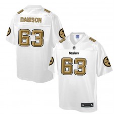 Pittsburgh Steelers #63 Dermontti Dawson White Pro Line Fashion Jersey