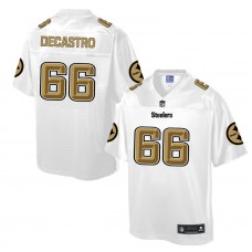 Pittsburgh Steelers #66 David DeCastro White Pro Line Fashion Jersey