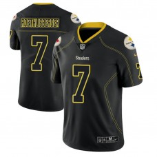 Pittsburgh Steelers #7 Ben Roethlisberger 2018 Lights Out Color Rush Limited Black Jersey