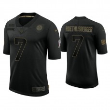 Pittsburgh Steelers #7 Ben Roethlisberger Black 2020 Salute to Service Limited Jersey