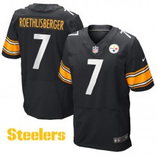 Pittsburgh Steelers #7 Ben Roethlisberger Black Elite Jersey