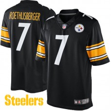 Pittsburgh Steelers #7 Ben Roethlisberger Black Limited Jersey