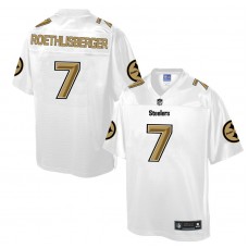 Pittsburgh Steelers #7 Ben Roethlisberger White Pro Line Fashion Jersey