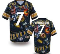 Pittsburgh Steelers #7 ROETHLISBERGER Men's Stitched NFL Elite Fanatical Version Jersey (1)