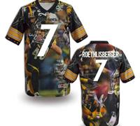 Pittsburgh Steelers #7 ROETHLISBERGER Men's Stitched NFL Elite Fanatical Version Jersey (5)
