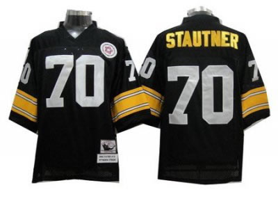 Pittsburgh Steelers #70 Stautner Black Throwback NFL Jerseys