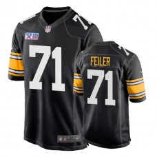 Pittsburgh Steelers #71 Matt Feiler 1978 Throwback Super Bowl XIII Black Jersey