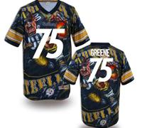 Pittsburgh Steelers #75 GREENE Men's Stitched NFL Elite Fanatical Version Jersey (1)