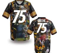 Pittsburgh Steelers #75 GREENE Men's Stitched NFL Elite Fanatical Version Jersey (5)