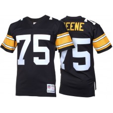 Pittsburgh Steelers #75 Joe Greene Black Retired Player Vintage Replica Jersey