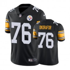 Pittsburgh Steelers #76 Chukwuma Okorafor Vapor Untouchable Limited Throwback Black Jersey