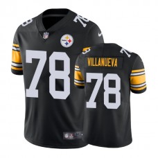 Pittsburgh Steelers #78 Alejandro Villanueva Vapor Untouchable Limited Throwback Black Jersey