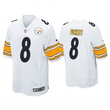 Pittsburgh Steelers #8 Kenny Pickett White Game 2022 NFL Draft Jersey