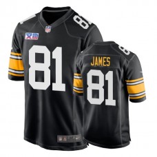 Pittsburgh Steelers #81 Jesse James 1978 Throwback Super Bowl XIII Black Jersey