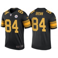 Pittsburgh Steelers #84 Antonio Brown Black Color Rush Legend Jersey