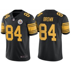 Pittsburgh Steelers #84 Antonio Brown Black Color Rush Limited Jersey