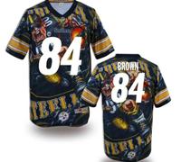 Pittsburgh Steelers #84 BROWN Men's Stitched NFL Elite Fanatical Version Jersey (1)