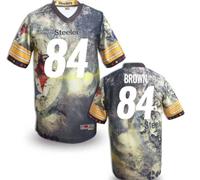 Pittsburgh Steelers #84 BROWN Men's Stitched NFL Elite Fanatical Version Jersey (10)
