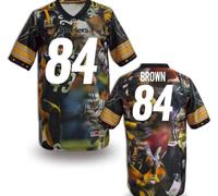 Pittsburgh Steelers #84 BROWN Men's Stitched NFL Elite Fanatical Version Jersey (5)