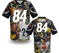 Pittsburgh Steelers #84 BROWN Men's Stitched NFL Elite Fanatical Version Jersey (7)