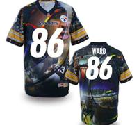 Pittsburgh Steelers #86 WARD Men's Stitched NFL Elite Fanatical Version Jersey (2)