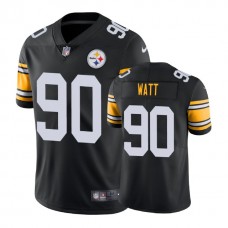 Pittsburgh Steelers #90 T. J. Watt Vapor Untouchable Limited Throwback Black Jersey