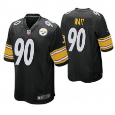 Pittsburgh Steelers #90 T.J. Watt Black Game Jersey