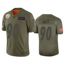 Pittsburgh Steelers #90 T.J. Watt Camo 2019 Salute to Service Limited Jersey