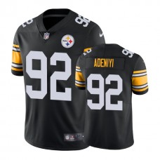 Pittsburgh Steelers #92 Olasunkanmi Adeniyi Vapor Untouchable Limited Throwback Black Jersey
