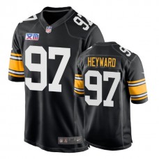 Pittsburgh Steelers #97 Cameron Heyward 1978 Throwback Super Bowl XIII Black Jersey