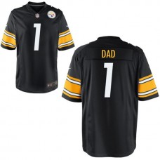 Pittsburgh Steelers Black #1 Dad Jersey - Father's Day
