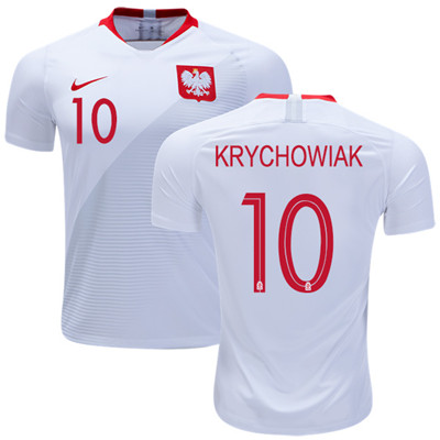 Poland #10 Krychowiak Home Soccer Country Jersey