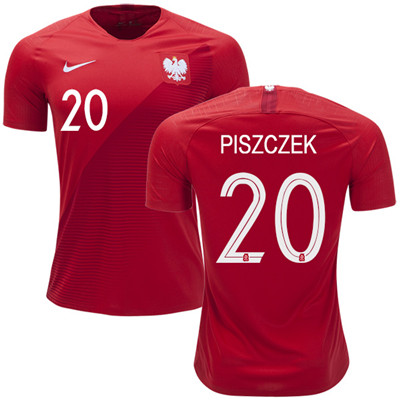 Poland #20 Piszczek Away Soccer Country Jersey