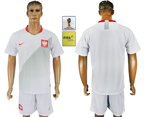 Poland Blank Home Soccer Country Jersey