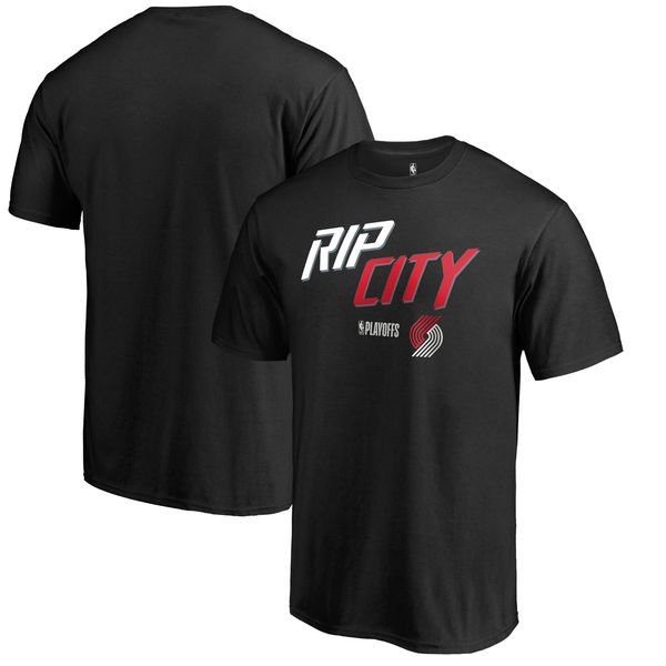 Portland Trail Blazers Fanatics Branded 2018 NBA Playoffs Slogan T-Shirt Black