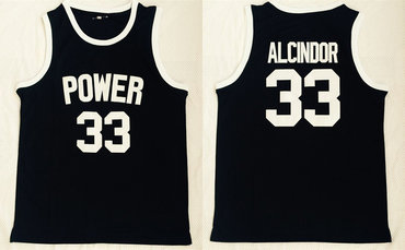 Power Memorial High School 33 Kareem Abdul-Jabbar Black Basketball Jersey
