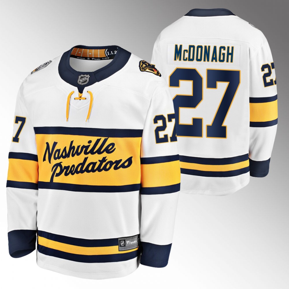 Predators #27 Ryan McDonagh White Winter Classic Jersey