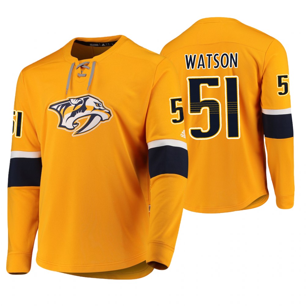 Predators Austin Watson Gold Platinum Jersey