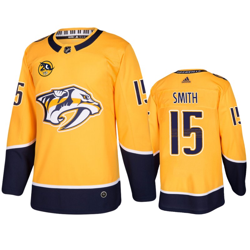 Predators Craig Smith Gold Home Jersey