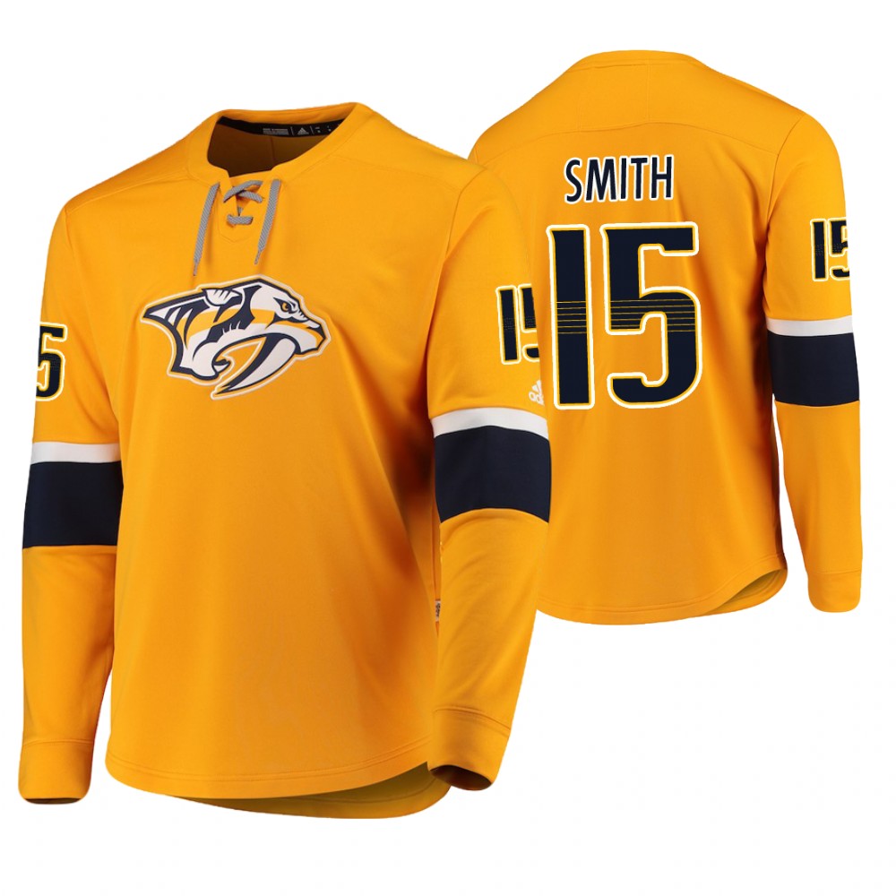 Predators Craig Smith Gold Platinum Jersey