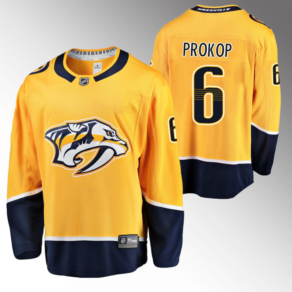 Predators Luke Prokop Jersey Away White Gay Pride Men