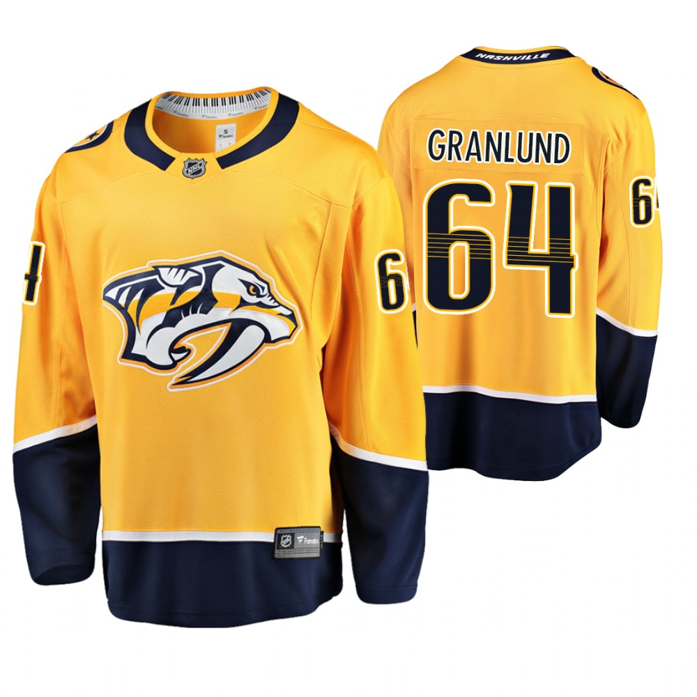 Predators Mikael Granlund Gold Breakaway Player Home Jersey