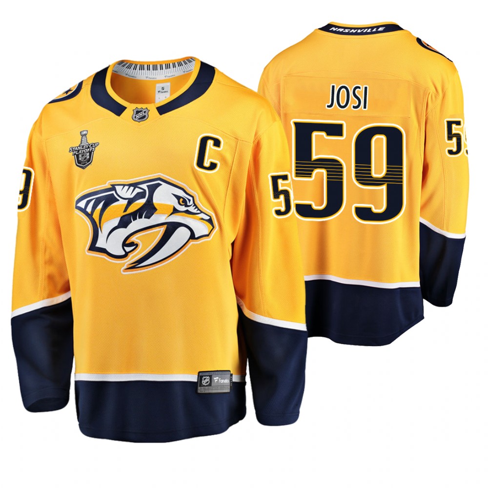 Predators Roman Josi Gold Breakaway Player Stanley Cup Playoffs Jersey