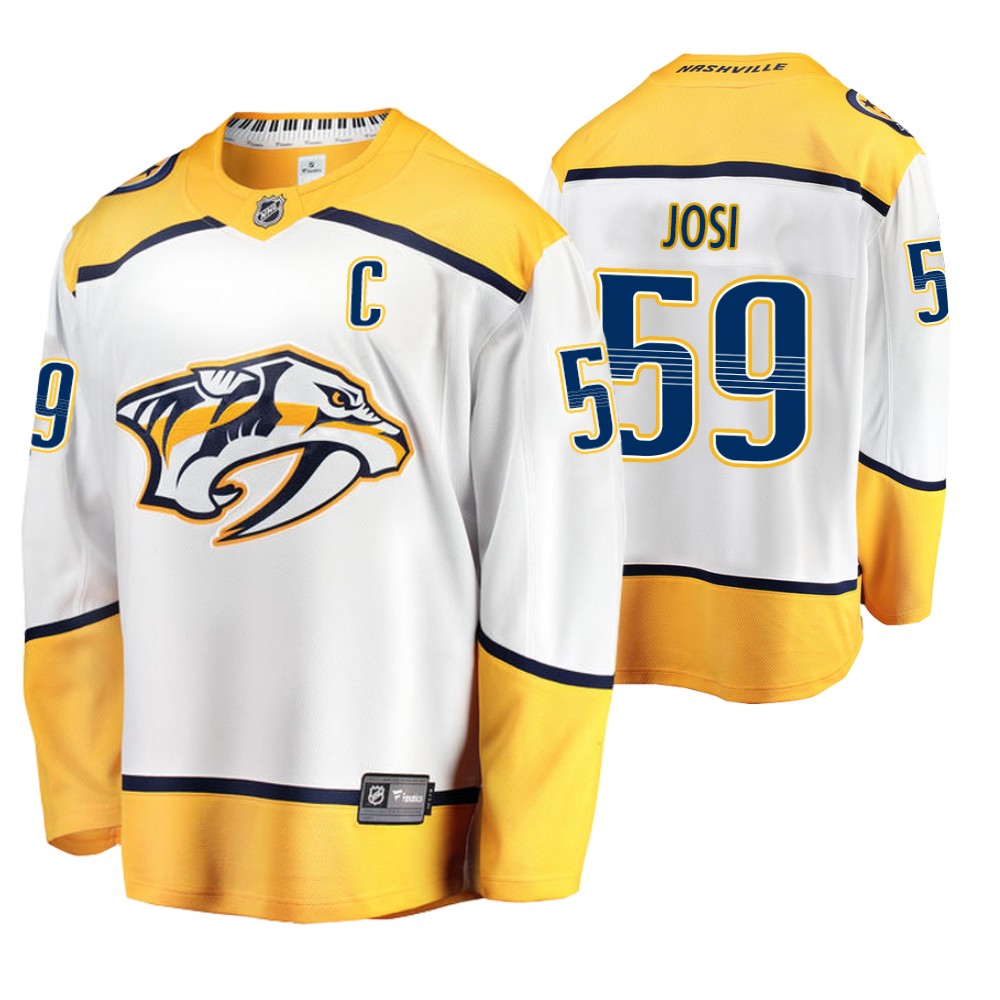 Predators Roman Josi White Breakaway Player Away Jersey