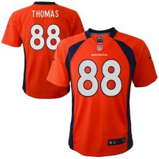 Preschool Denver Broncos #88 Demaryius Thomas Orange Game Jersey