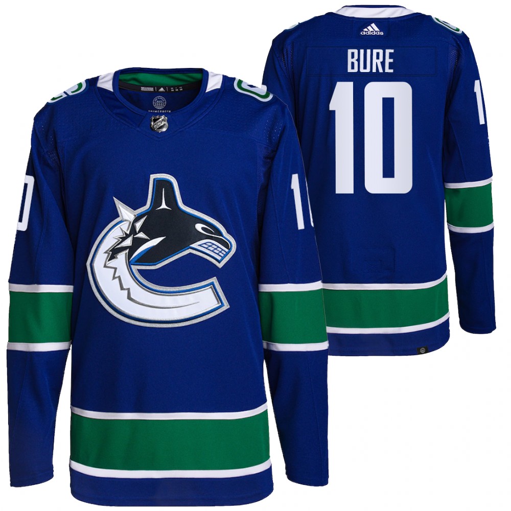 Primegreen Authentic Vancouver Canucks Pavel Bure Blue Home Jersey