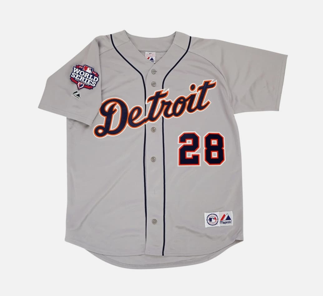 Prince Fielder 2012 Detroit Tigers World Series Grey Road Jersey