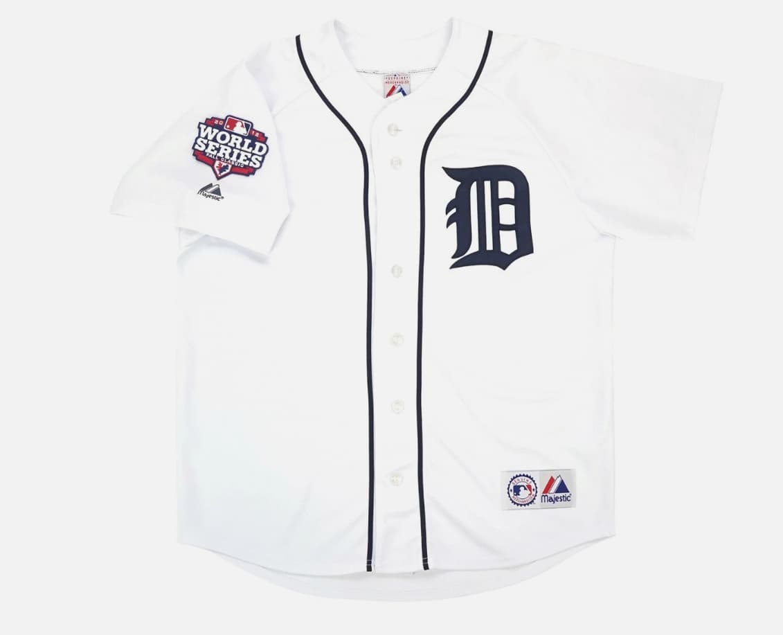 Prince Fielder 2012 Detroit Tigers World Series Home White Jersey