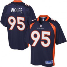 Pro Line Denver Broncos #95 Derek Wolfe Alternate Jersey